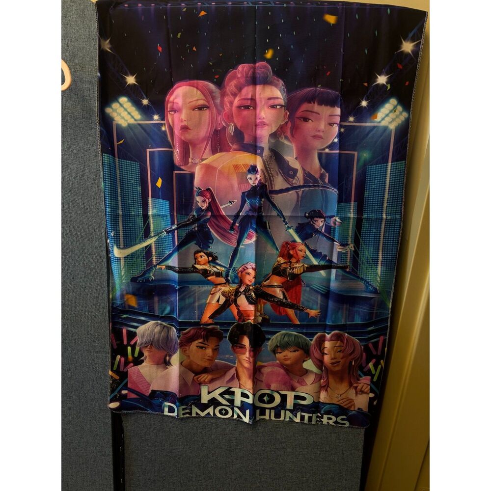 KPop Demon Hunters Character Wall tapestry Fabric Poster Room Decor